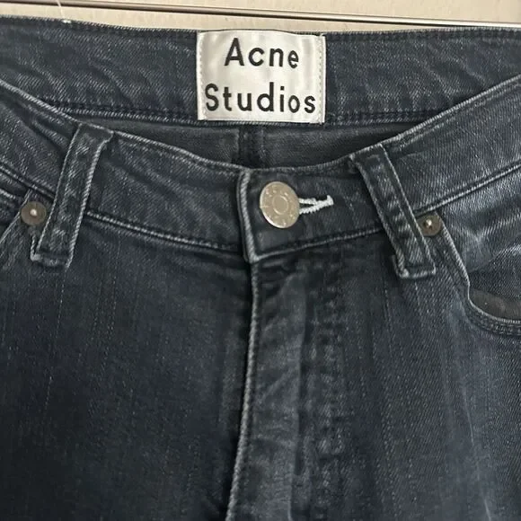 ACNE STUDIOS Max Man Ray Jeans Mens 32x34 (32x32.5) Stretch‎ Faded - Picture 2 of 15